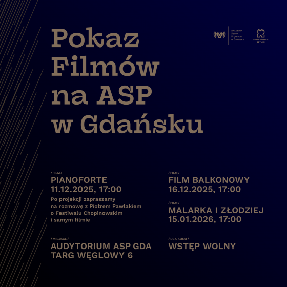 Pokaz filmów na ASP w Gdańsku w ramach współpracy z festiwalem Against Gravity  - 1
