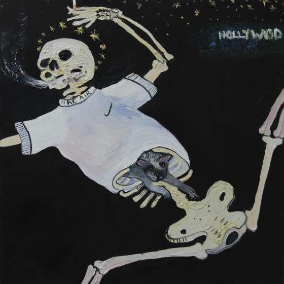 hoolywood, olej na płótnie, 100x100 cm