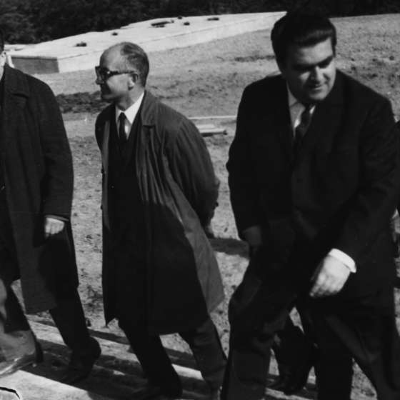 Od lewej: Adam Haupt, Franciszek Duszeńko, Tadeusz Bejm; Westerplatte; 1964-1966; I/A/3/129