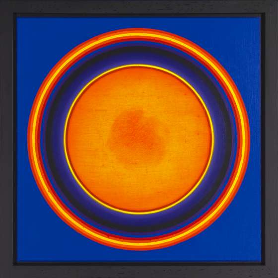 SOL INVICTUS, 50 x 50 cm, olej, alkid na płótnie, 2023