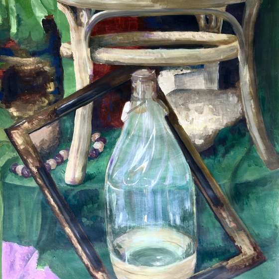 Patrycja Giedo, Martwa natura, 50x70cm akryl, cena wywoławcza: 100 zł