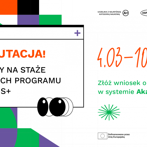Rekrutacja na wyjazdy na staże w ramach programu Erasmus+