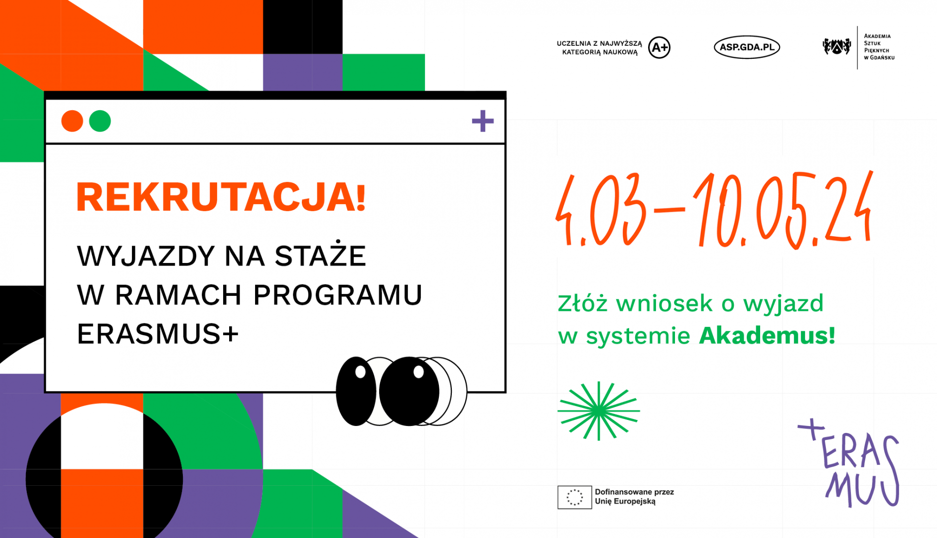 Rekrutacja na wyjazdy na staże w ramach programu Erasmus+