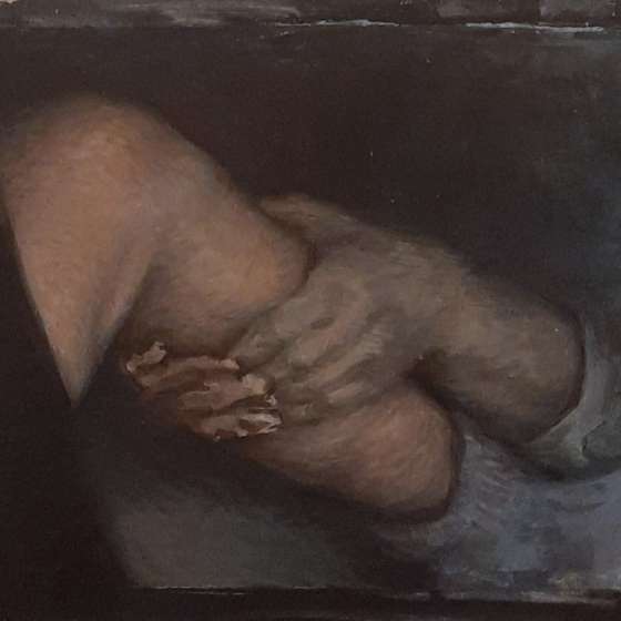 Bez tytułu, Technika olejna, 18x24 cm, 2020