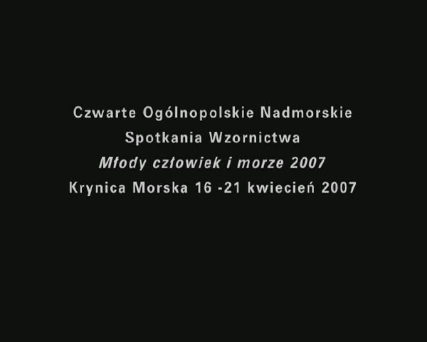 Młody człowiek i morze 2007