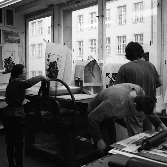 Pracownia grafiki artystycznej, pocz. lat 80 [III/285/11] 