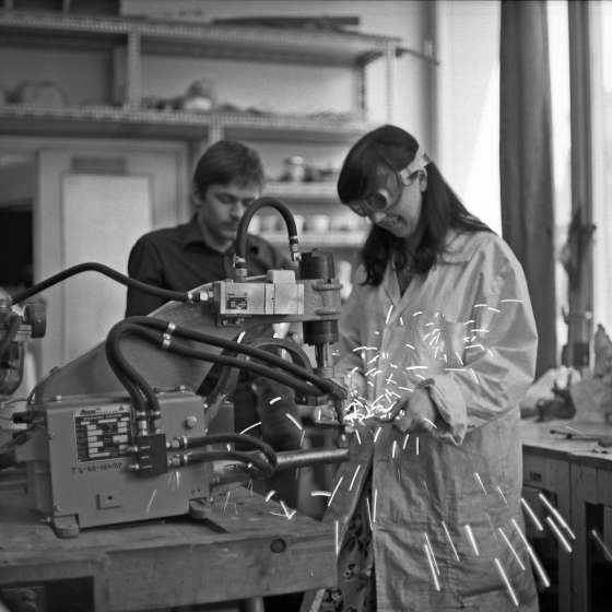 Warsztaty w katedrze Wzornictwa, Prof. Jacka Popka, 1980-1982 [II/193/8] 