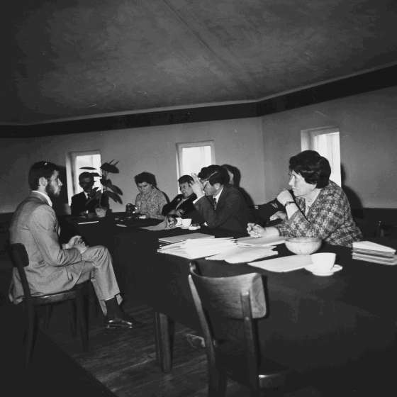 Egzamin dyplomowy na Wydziale Rzeźby, 1973 [I/86/14]