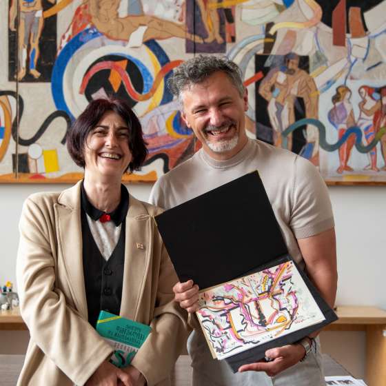 Wizyta prof. Baii Sikharulidze z Tbilisi State Academy of Arts