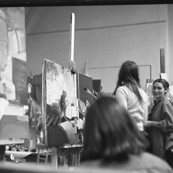 W pracowni malarstwa, 1982-1984 [II/181/5]