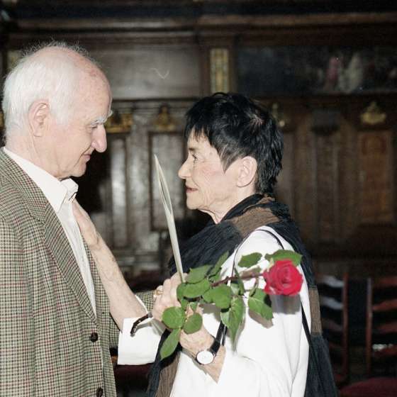 Uroczystość nadania tytułu doktora honoris causa Profesor Teresie Pągowskiej, Dwór Artusa w Gdańsku, 2002 r.