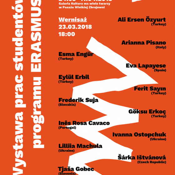 Wystawa prac studentów programu ERASMUS+