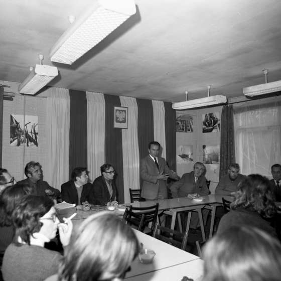 Wizyta studentów wydziału architektury w Porcie Północnym, 1974 [II/146/5]