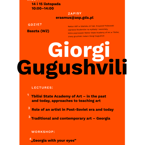 Giorgi Gugushvili - wykłady i warsztaty