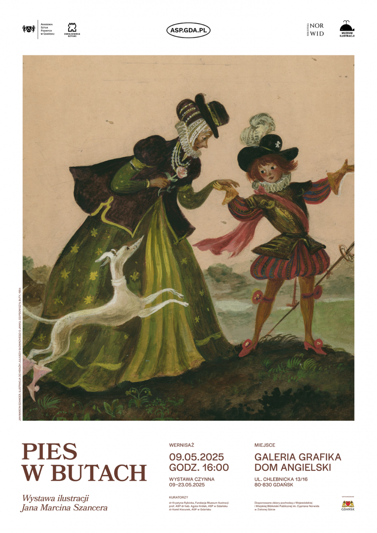 Pies w butach. Wystawa ilustracji Jana Marcina Szancera