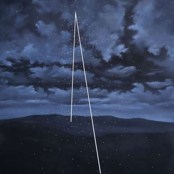 Łukasz Patelczyk, Złamana różdżka IV – Atrament, 2020, olej na płótnie, 120 x100 cm, Piękna Gallery