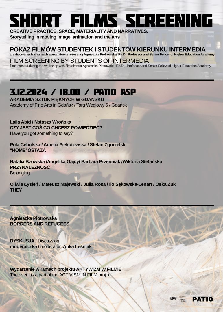 Pokaz w ramach Creative Practice. Space, Materiality and Narratives