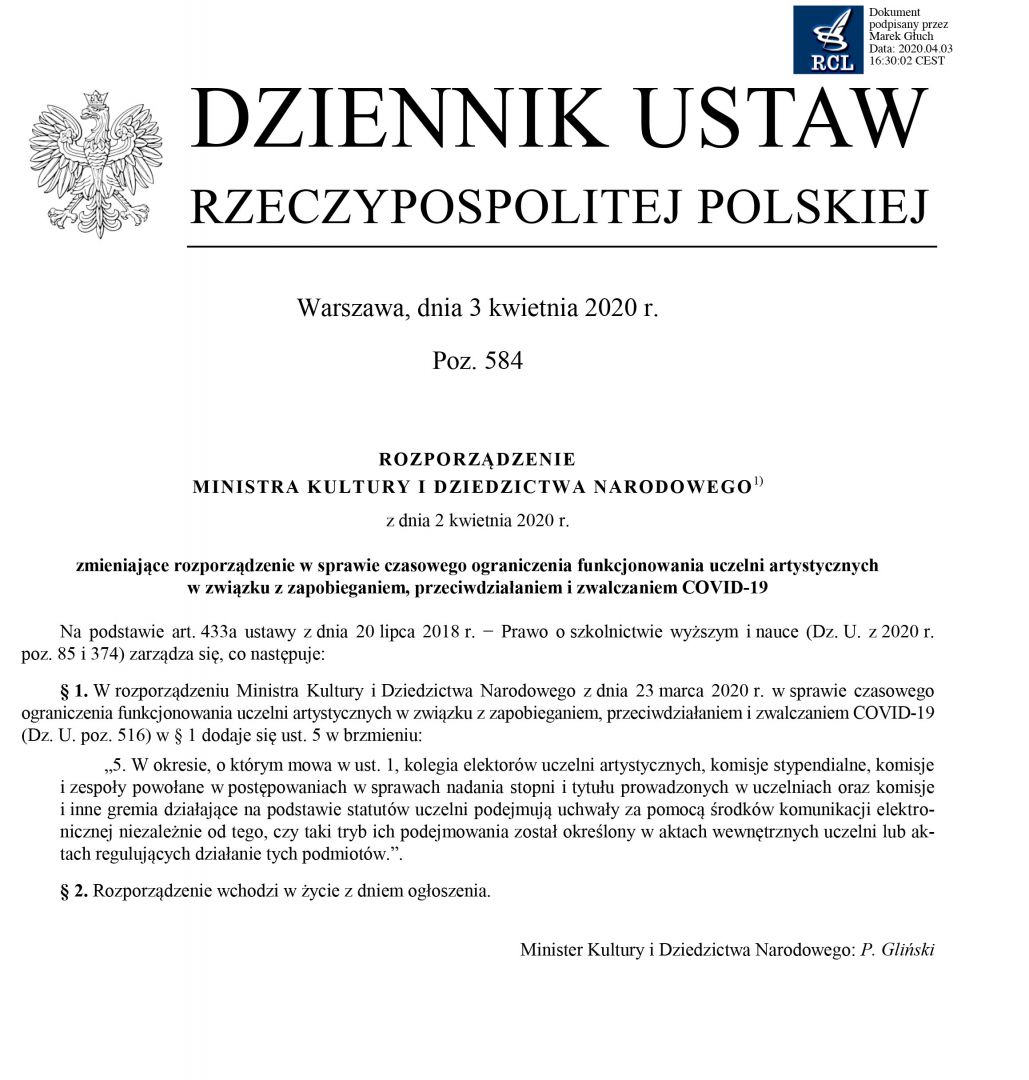 Rozporządzenia Ministra Kultury i Dziedzictwa Narodowego
