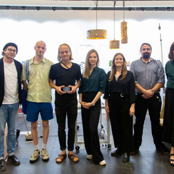 ECO Solidarity designers 2022 are receiving ICFF Editor’s Award for Best Booth ©Courtesy of Jenna Bascom Photography and WantedDesign Manhattan