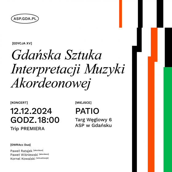 15. Gdańska Sztuka Muzyki Akordeonowej | Koncerty w Patio! - 2