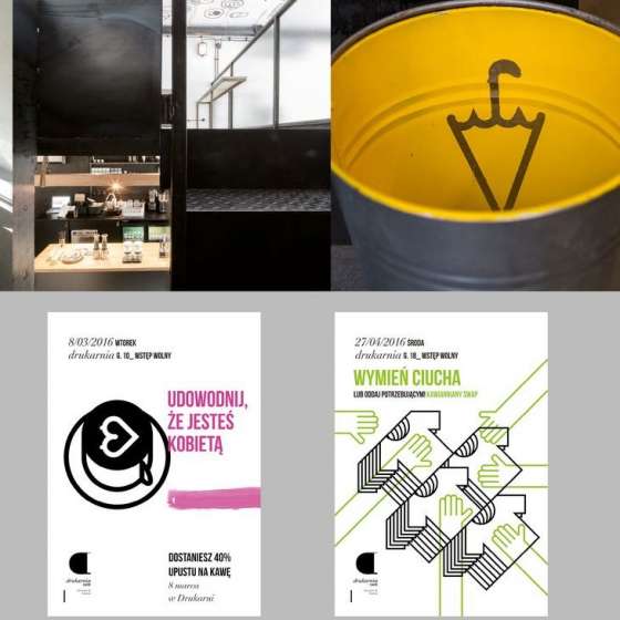 Prace grafików / Komunikacja wizualna Drukarnia Café