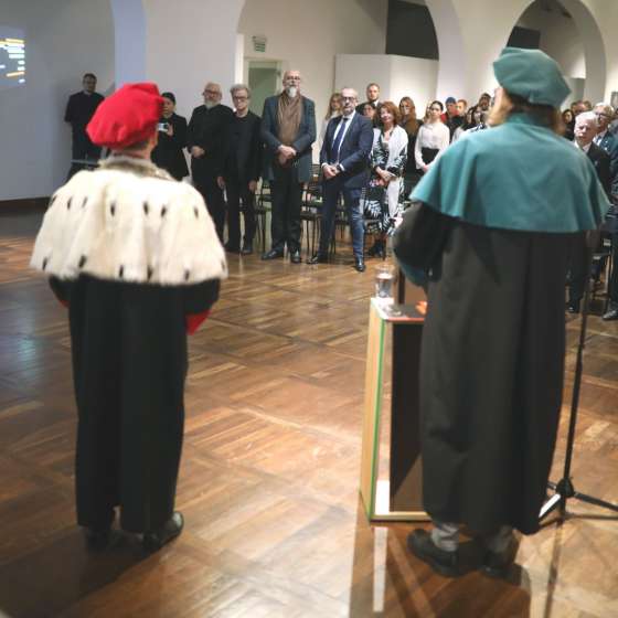 Uroczystość nadania artyście Krzysztofowi Wodiczce tytułu doktora honoris causa