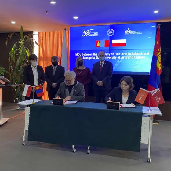 Delegacja ASP w Gdańsku w Mongolii