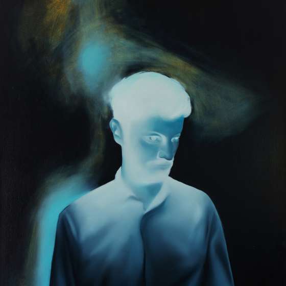 Mówię do ciebie tak cicho jakbym świecił, 2022, olej na płótnie, 100x80 cm