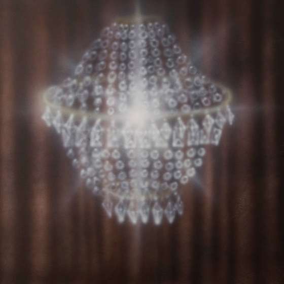 Cherez le mage; Chandelier, 60×75 cm, 2021