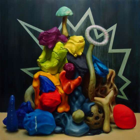 bez tytułu, olej na płótnie, 120x120cm, 2018