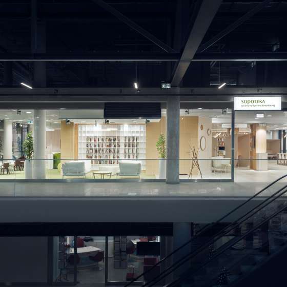 „Sopoteka. Galeria Kultury Multimedialnej” - projekt wnętrza publicznego w Sopot Centrum, Miejska Biblioteka Publiczna w Sopocie im. Józefa Wybickiego