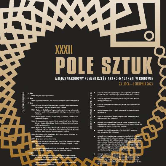 XXXII Międzynarodowy Plener Rzeźbiarsko-Malarski „Pole Sztuk” w Rodowie                     - 1