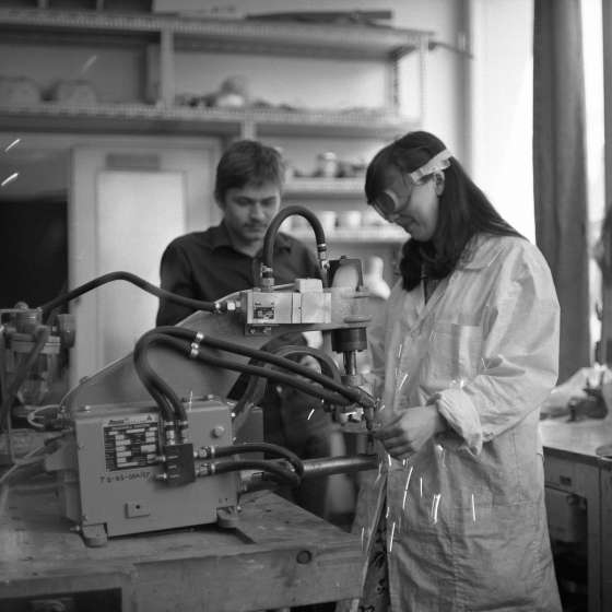 Warsztaty w katedrze Wzornictwa, Prof. Jacka Popka, 1980-1982 [II/193/5]  