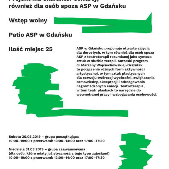 Otwarte zajęcia z arteterapii