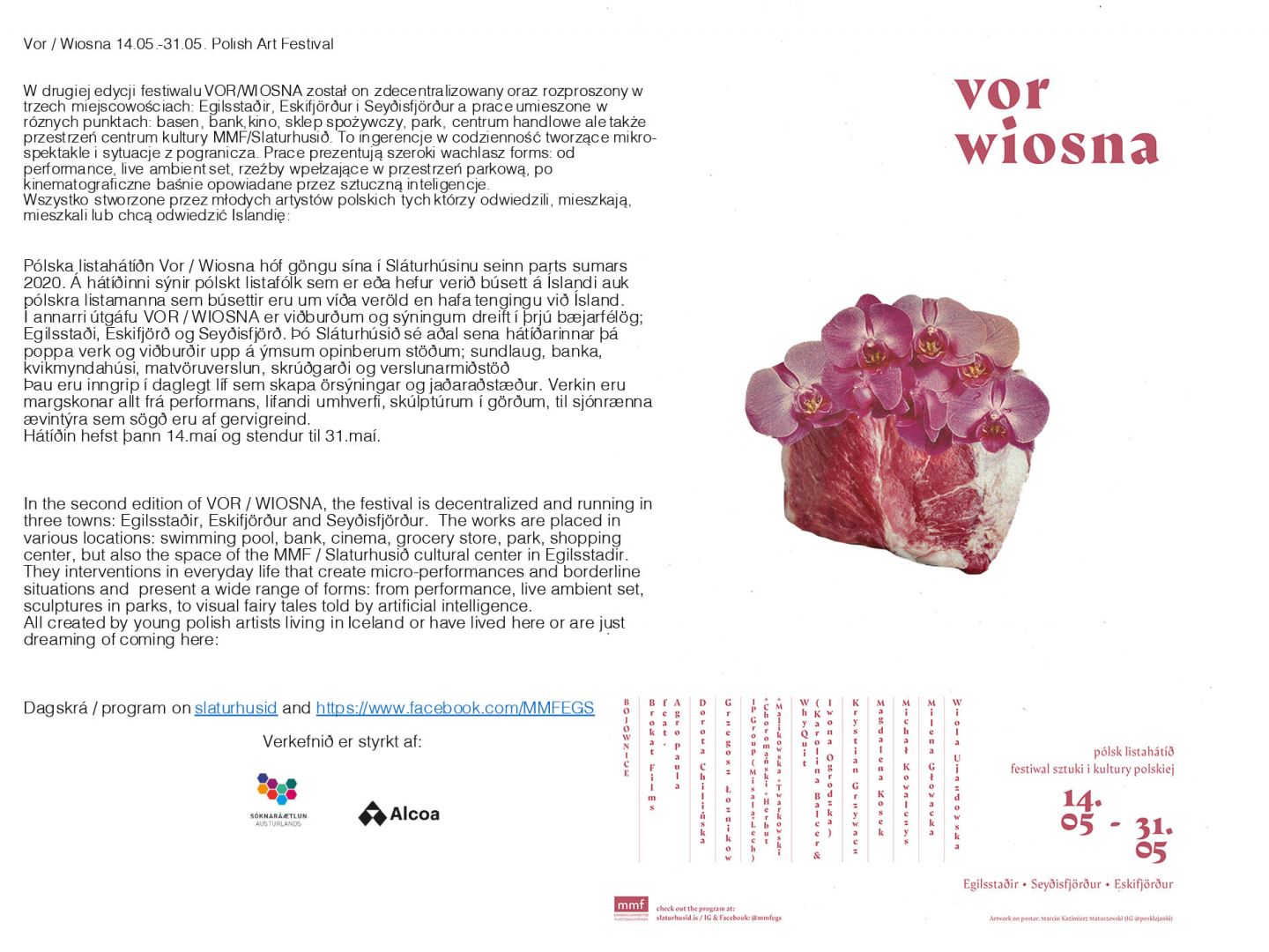 Prace naszych artystek i artystów na festiwalu VOR na Islandii 