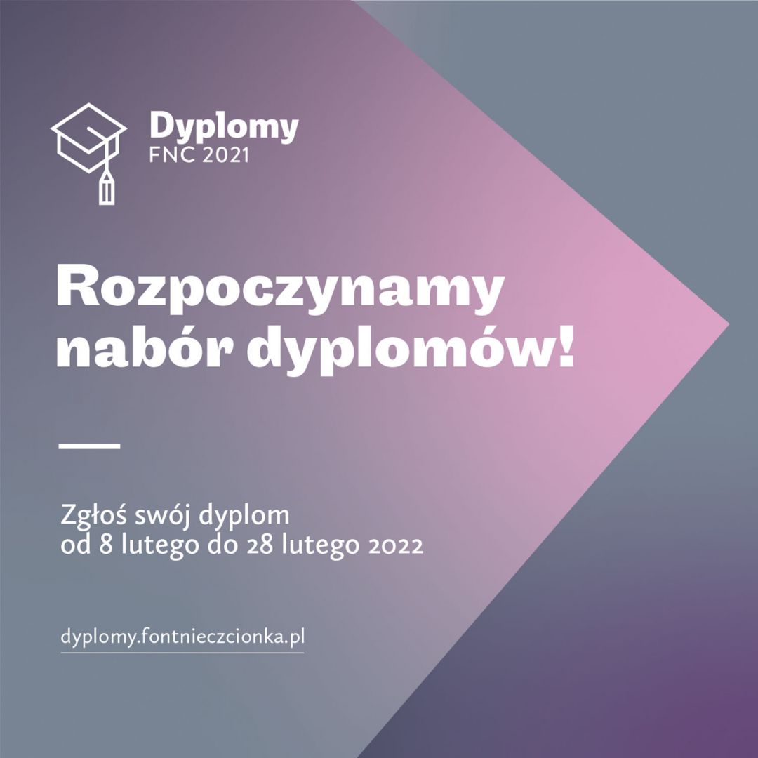 Dyplomy FNC 2021 - nabór prac!