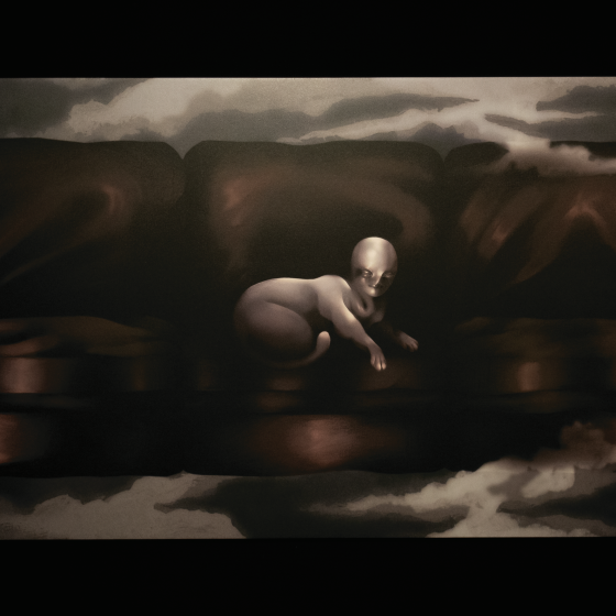 MUTA, Dobranoc słodka księżniczko / Goodnight sweet princess, druk cyfrowy, 170x76 cm, 2023