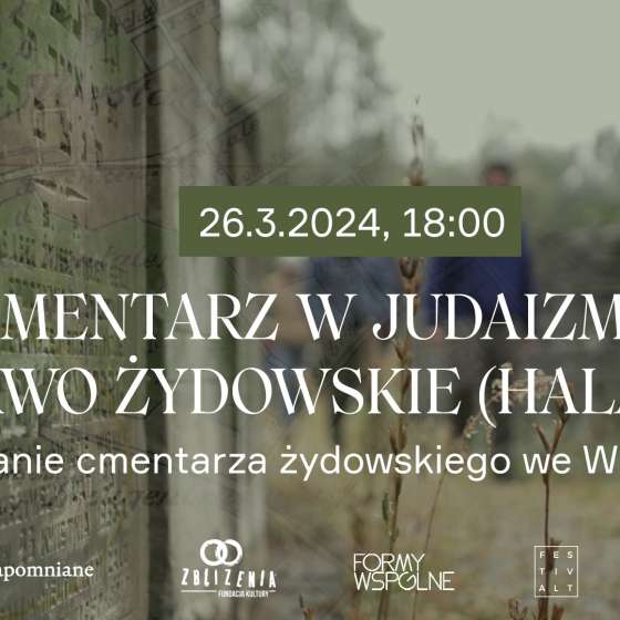Cmentarz w judaizmie i prawo żydowskie (halacha). Odkrywanie cmentarza żydowskiego we Wrzeszczu