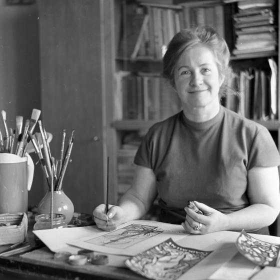 Maria Wlazłowska portrety akwarelowe, 1966 [X/25/183]