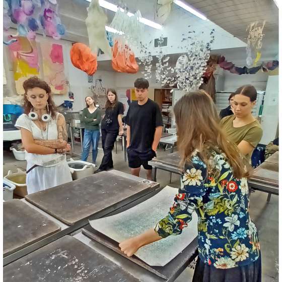 Warsztaty papiernicze studentów Malarstwa na ASP w Łodzi - 8