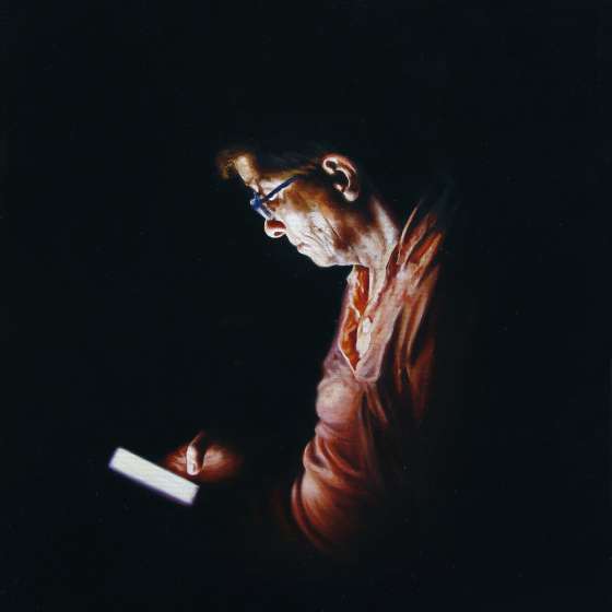 „Wiadomość”, olej na płótnie, 60/50 cm, 2021