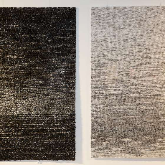 Dywany dziany, 160x255 cm, technika: dzianina szydełkowa,  materiały: taśma magnetyczna, folia HDPE
